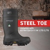 image:imageDUNLOP Explorer Full Safety with Vibram Sole  Work boots for Men amp Women  Waterproof Safety boots with Steel Toe  Rubber boots with cold insulation  Chemical and Slip ResistantCharcoal