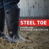 image:imageDUNLOP Protective Footwear Chesapeake steel toe Black Amazon 100 Waterproof PVC Lightweight and Durable