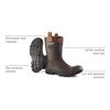 image:imageDUNLOP Purofort RigPRO  Waterproof work boots for Men amp Women  Rubber Boots  Chemical and Slip resistant  Size 115