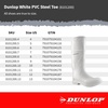 image:imageDUNLOP White PVC Steel Toe  Rubber Boots for Men amp Women  PVC  Work amp Concrete Boots  Steel toe  Waterproof with Tall shaft  Chemical and Slip resistantWhite