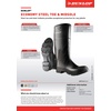 image:imageDunlop Protective Footwear 16 Economy Steel Toe 100 Waterproof PVC Lightweight and Durable 866220009 Size 9 US Black11
