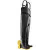 image:imageDunlop Protective Footwear Chest Wader Black Steel Toe 100 Waterproof PVC Lightweight and Durable 860670006 Size 6 US Black9