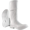 image:imageDUNLOP White PVC Plain Toe  Rubber Boots for Men amp Women  PVC  Work amp Concrete Boots  Waterproof with Tall shaft  Chemical and Slip resistant  White  Size 313White