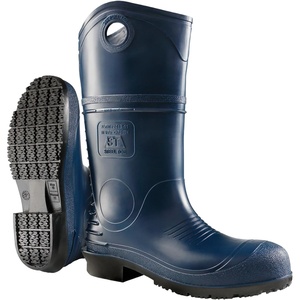 image:imageDUNLOP Durapro Steel Toe  Work boots for Men amp Women  Waterproof Safety boots with Tall Shaft  Chemical and Slip Resistant  Made from PVC  Dark Blue  Size 316