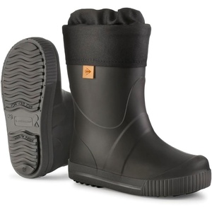 image:imageDUNLOP Puddle Jumper Turmeric Brown Fur Lined Winter Boots for Children Boys GirlsBlack