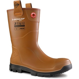 image:imageDUNLOP Purofort RigPRO full safety  lightweight Construction boots for Men amp Women  Waterproof Safety boots with Steel Toe  Chemical and Slip Resistant with Cold insulation