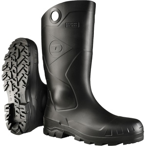 image:imageDunlop Chesapeake Rubber Boots for Men amp Women  PVC  Waterproof  Lightweight Garden Fishing amp Rain Boots with Soft Toe and Wide Calf  Black  Size 315