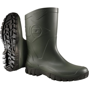 image:imageDunlop Flying Dee  Protective Footwear Unisex Calf Length PVC Short Wellington Boots 100 Waterproof and Chemical ResistantGreen