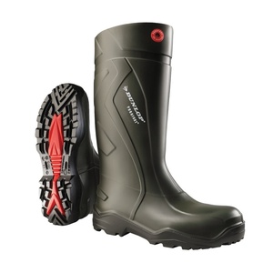 image:imageDunlop Purofort Waterproof Work Boots for Men  Lightweight Insulated Rubber Boots Slip Resistant  GreenBlack  312 Women10 Men