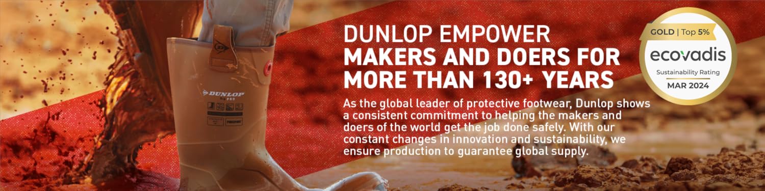 Dunlop Purofort Safety Work Boots – Composite Toe SRC Slip Resistant Waterproof Wellies